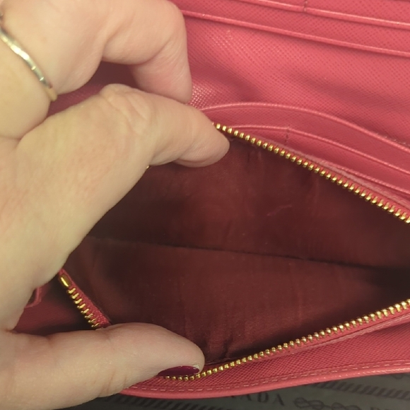 Prada Pink Saffiano Leather Wallet - Picture 6 of 16